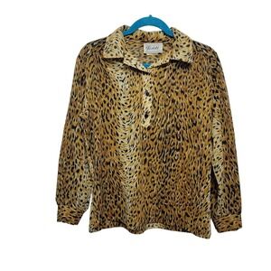 Rockabilly Animal Print Blouse